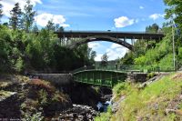 Dalsland Kanal in Håverud mit Trogbrücke