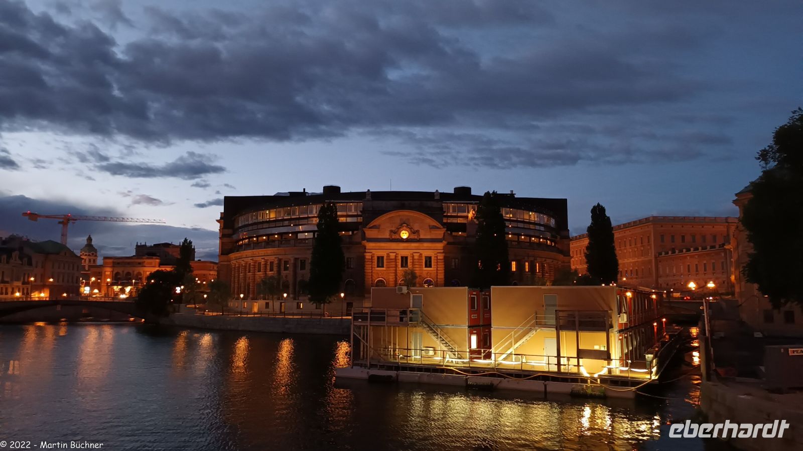 Sommerliches Stockholm (Weiße Nächte) - Riksdagen - Reichstag