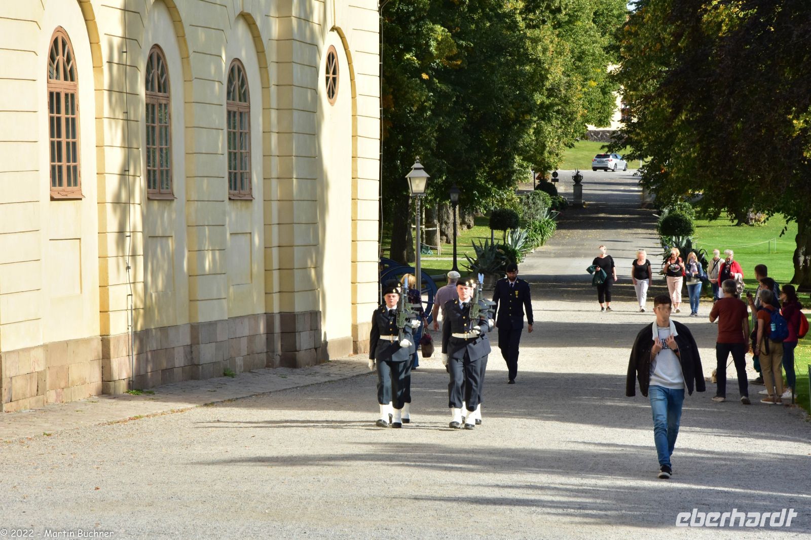 Wachwechsel am Schloss Drottningholm
