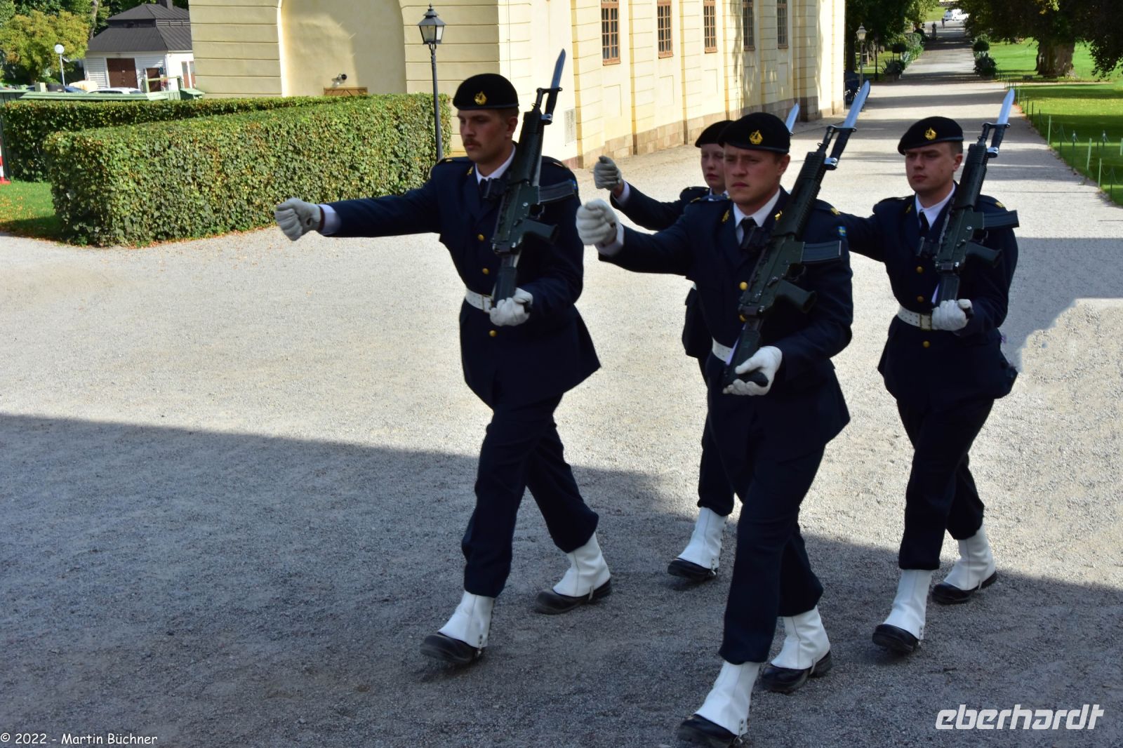 Wachwechsel am Schloss Drottningholm