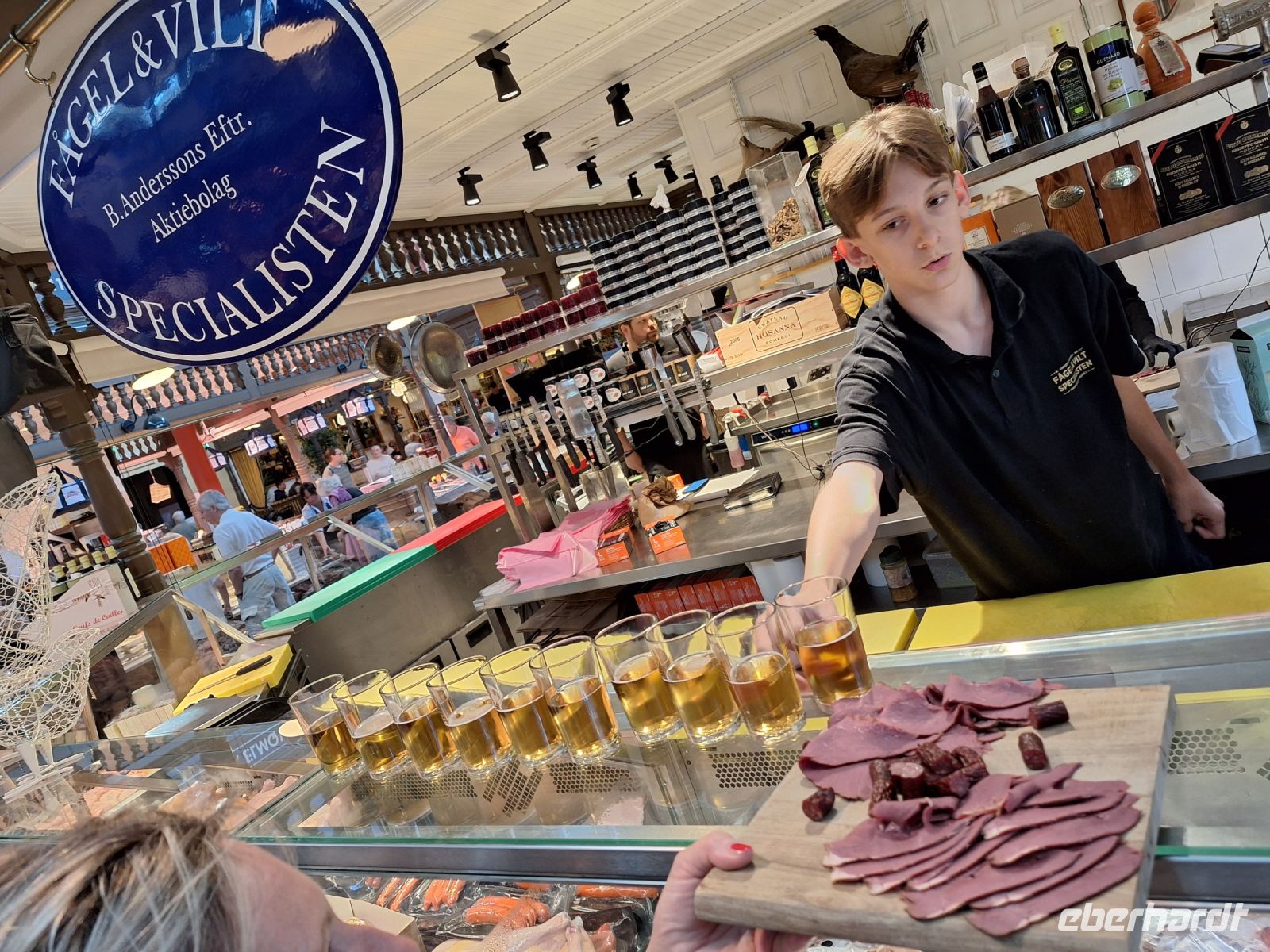 014 Stockholm Kostproben von Rentier, Bär und Elch