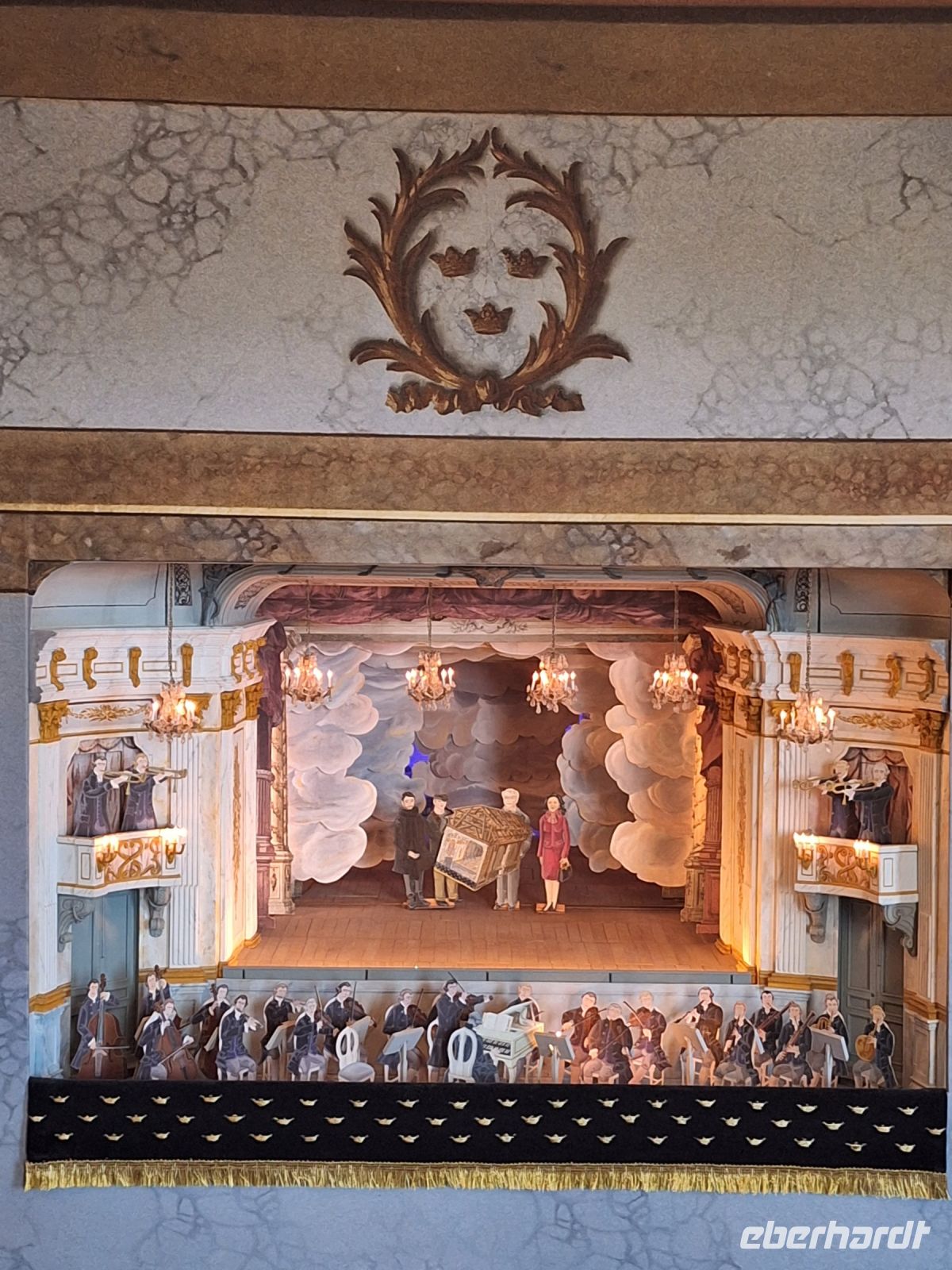 069 Stockholm Drottningholm Modell des Schlosstheaters