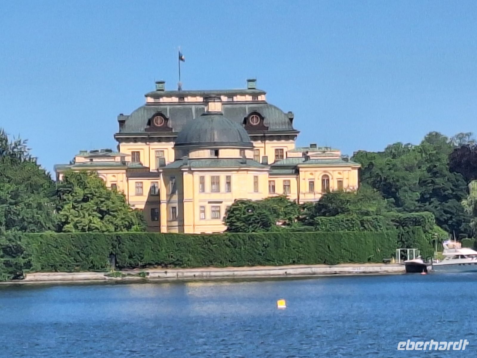 066 Stockholm Schloss Drottningholm - hier lebt die Königsfamilie