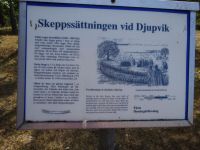 Gotland: Rundfahrt: Djupvik: Jungbronzezeitliche Schiffssetzung