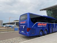 Morgenpause – mit früher Lufthansa Ost IL-18 am Leipziger Flughafen