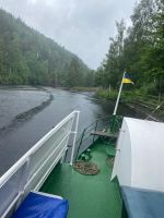 Was für eine Regenfahrt, aber irgendwo muss das Wasser für die Kanäle und Seen ja herkommen...