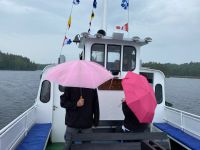 Elegante Schlechtwetterausrüstung wurde verteilt...