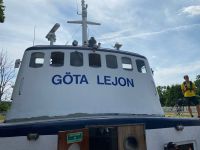 Unser Schiff, die Göta Lejon von 1949, gebaut in Norwegen