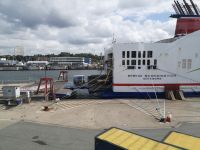 Einstieg in StenaLine Fähre nach Göteborg