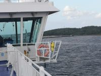 Blick zum Denkmal Laboe