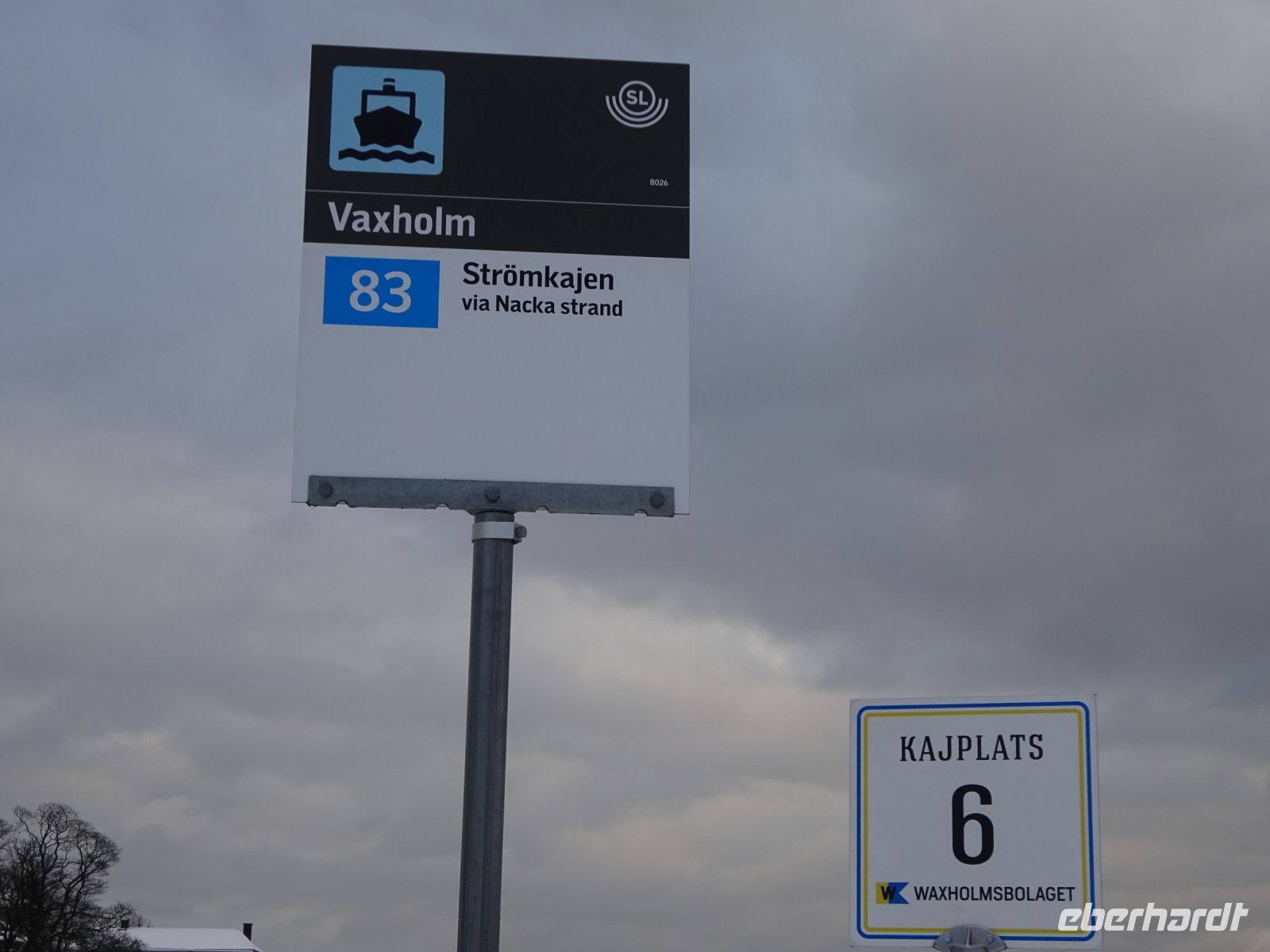 Schiffsanleger in Vaxholm