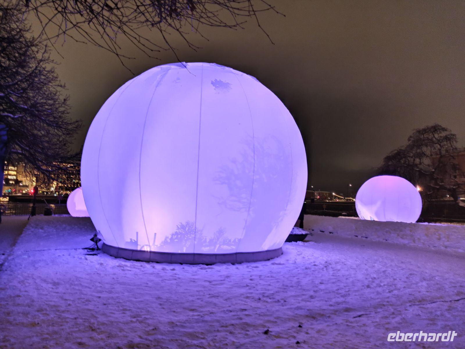 Abendrundgang in Stockholm: Lichtershow