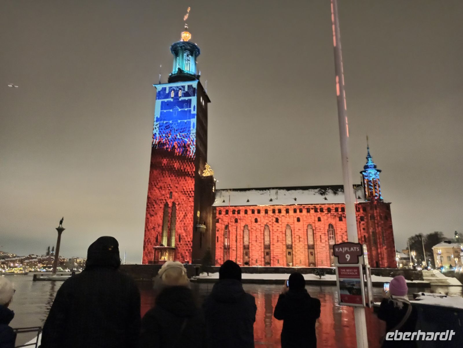 Abendrundgang in Stockholm: Lichtershow