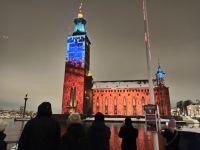 Abendrundgang in Stockholm: Lichtershow