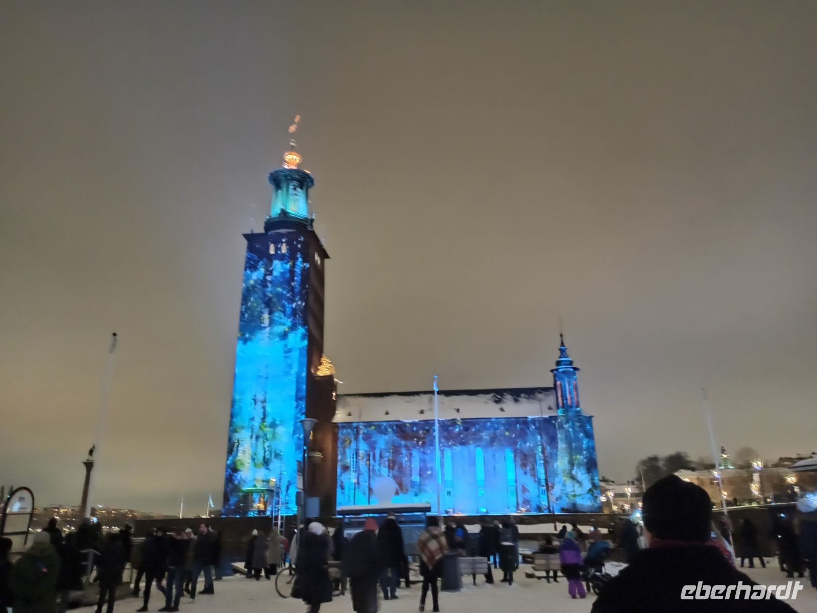 Abendrundgang in Stockholm: Lichtershow