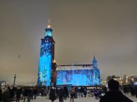 Abendrundgang in Stockholm: Lichtershow