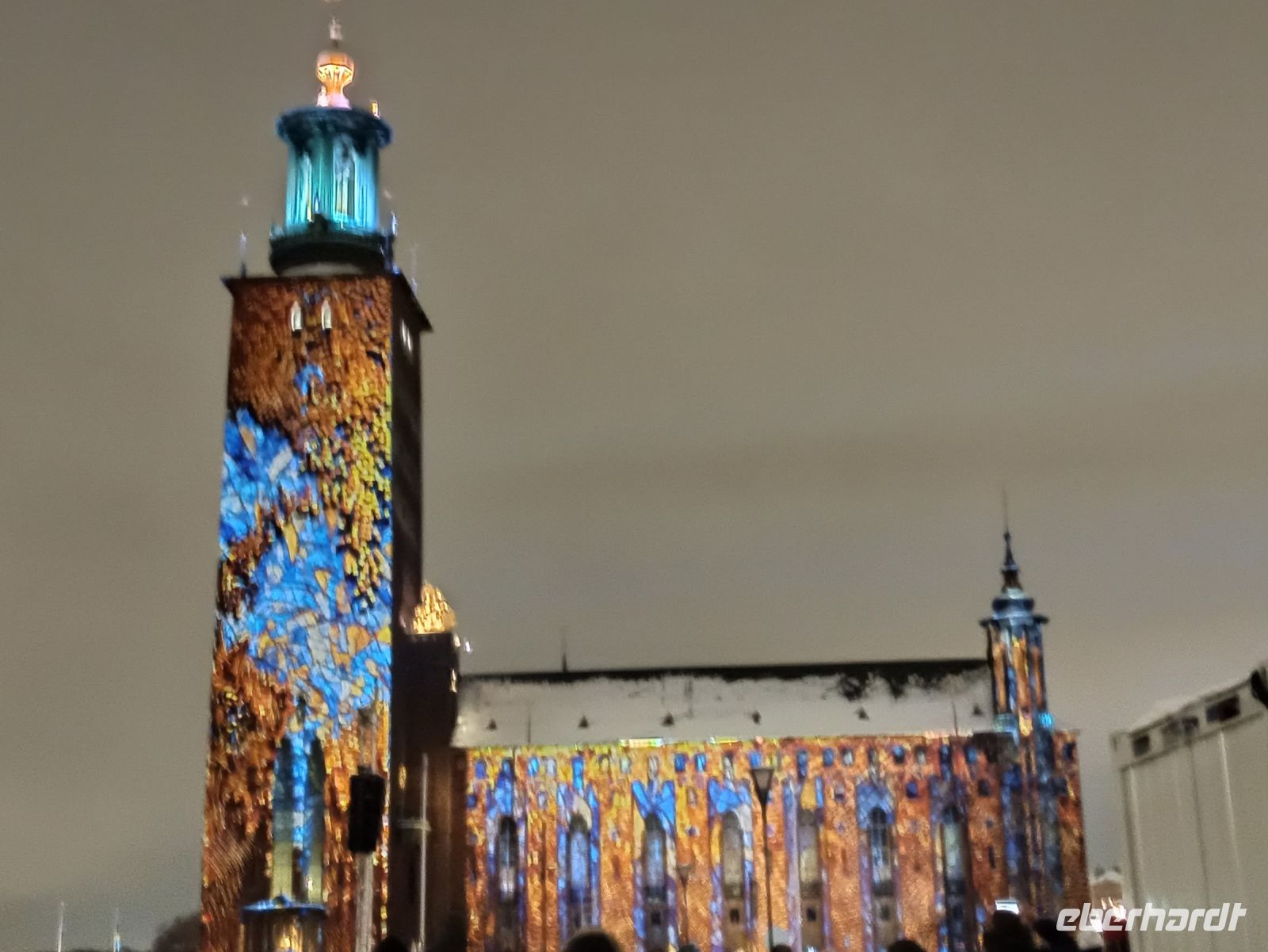 Abendrundgang in Stockholm: Lichtershow