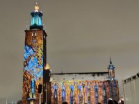 Abendrundgang in Stockholm: Lichtershow