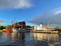 Stockholm. Vasa Museum im Abendlicht