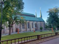 Schweden Rad 2024: Linköpping abends - Dom