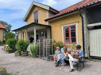 Vaxholm. Michels Familie unterwegs