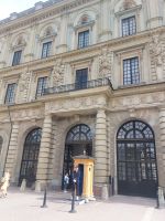 Schweden Rad 2024: Stockholm - Wache vor dem Königsschloss