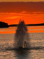 Schweden Rad 2024: Sonnenuntergang in Västervik