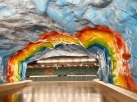 Göta-Kanal Stockholm -  Kunst in der U-Bahn Station Stadion