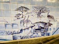 Göta-Kanal Stockholm -  Kunst in der U-Bahn Station Universitetet