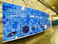 Göta-Kanal Stockholm -  Kunst in der U-Bahn Station Universitetet