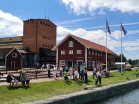 Schweden. Göta-Kanal Ankunft in Borensberg