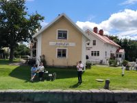 Schweden. Göta-Kanal Ankunft in Borensberg