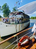 Göta Kanal Kreuzfahrt - Begegnung mit MS Wilhelm Tham