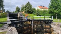 Schweden. Motala. Borenshult Schleuse
