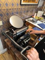 Schweden. Gamla Linköping. Druckerei