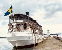 Göta Kanal Kreuzfahrt - Vadstena Liegeplatz MS Diana