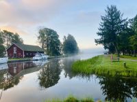Göta Kanal Kreuzfahrt - Liegeplatz Hajstorp Morgenstimmung 