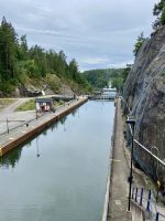 Göta Kanal Kreuzfahrt - Schleuse Trollhättan- Kanal