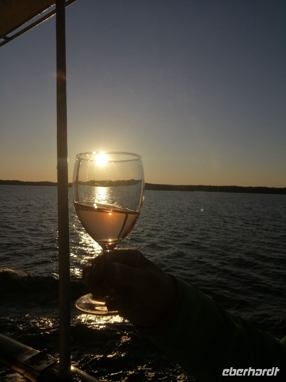 erster Sonnenuntergang auf MS Diana