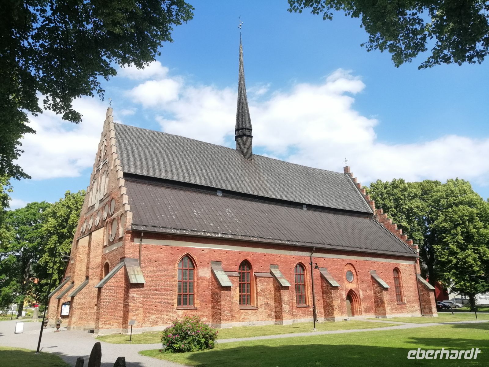 Mittelalterliche Backsteinkirche in Söderköping