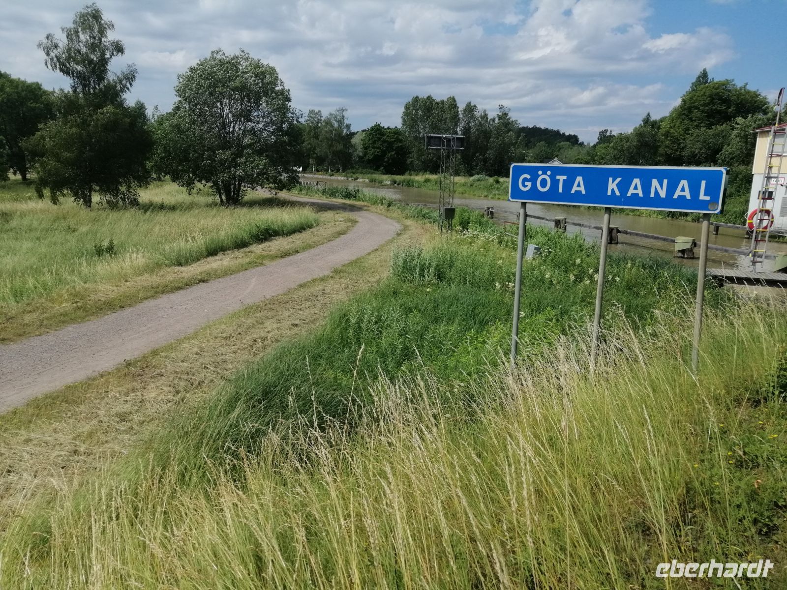 Spaziergang am Göta Kanal bei Söderköping