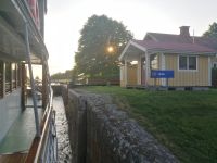 MS Diana in der Schleuse Hulta