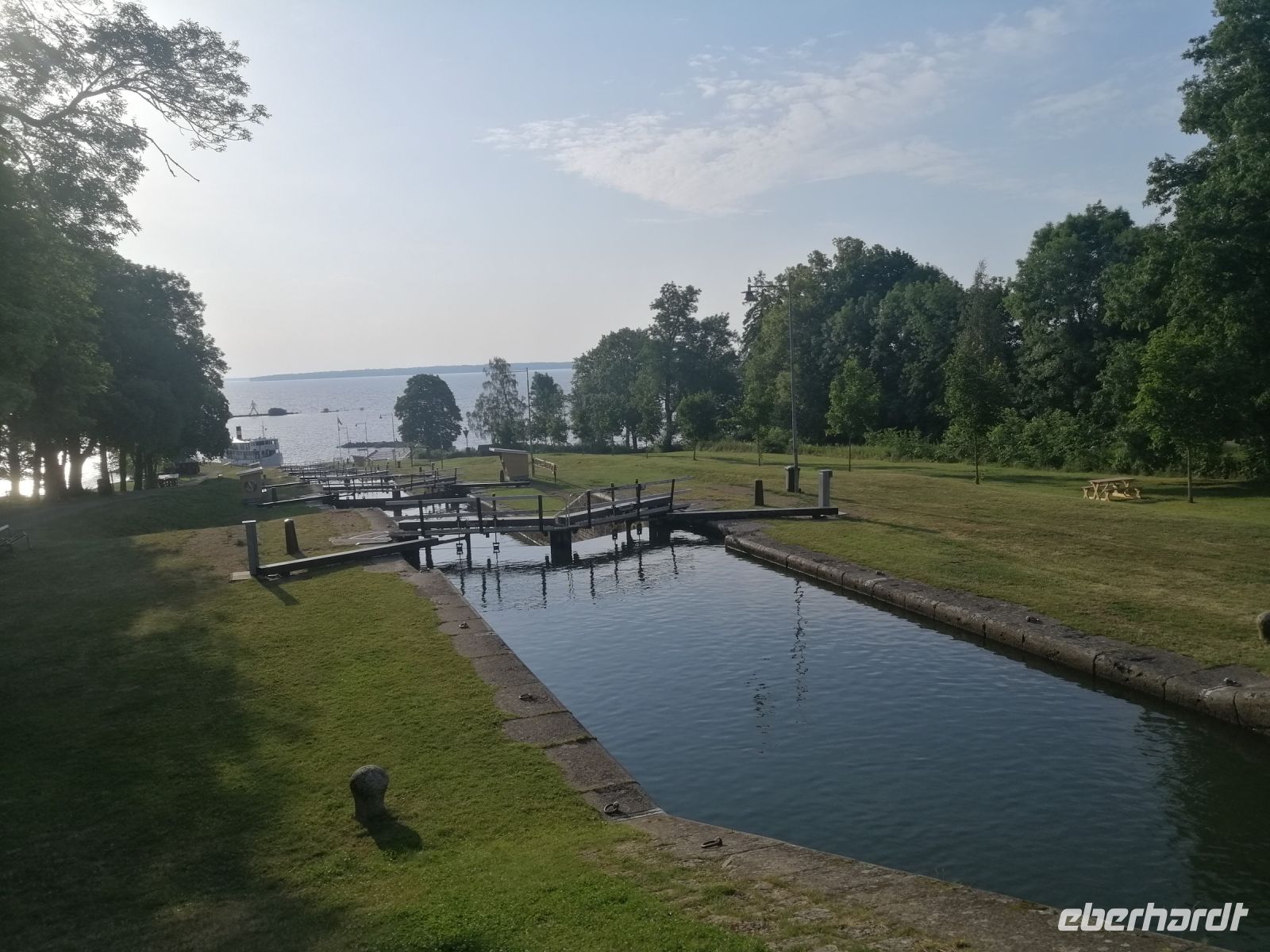 Berg - die längste Schleusentreppe des Göta-Kanals - 7 Schleusen (18,8 Meter)