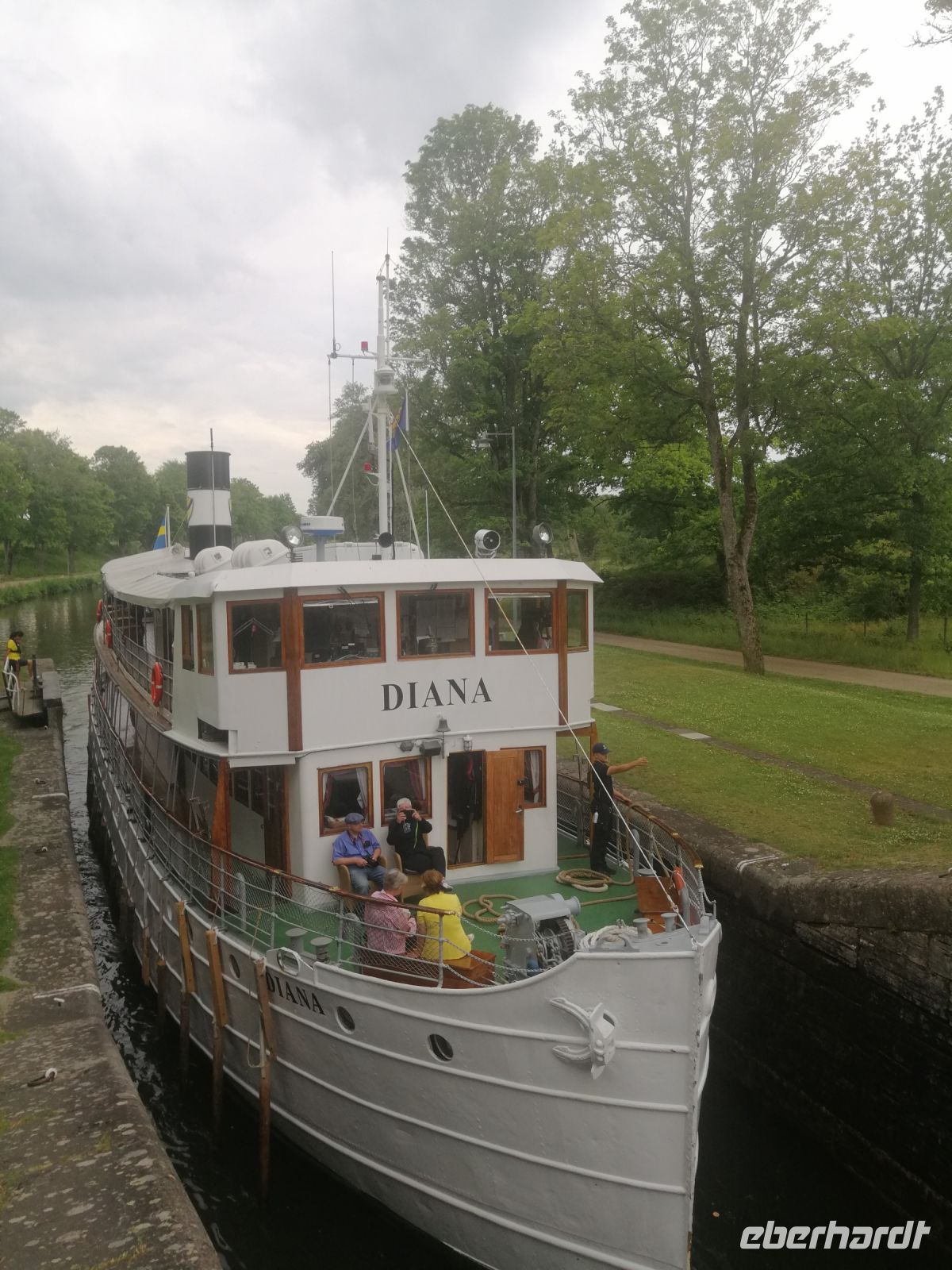 Die Schleuse bei Heda, MS Diana