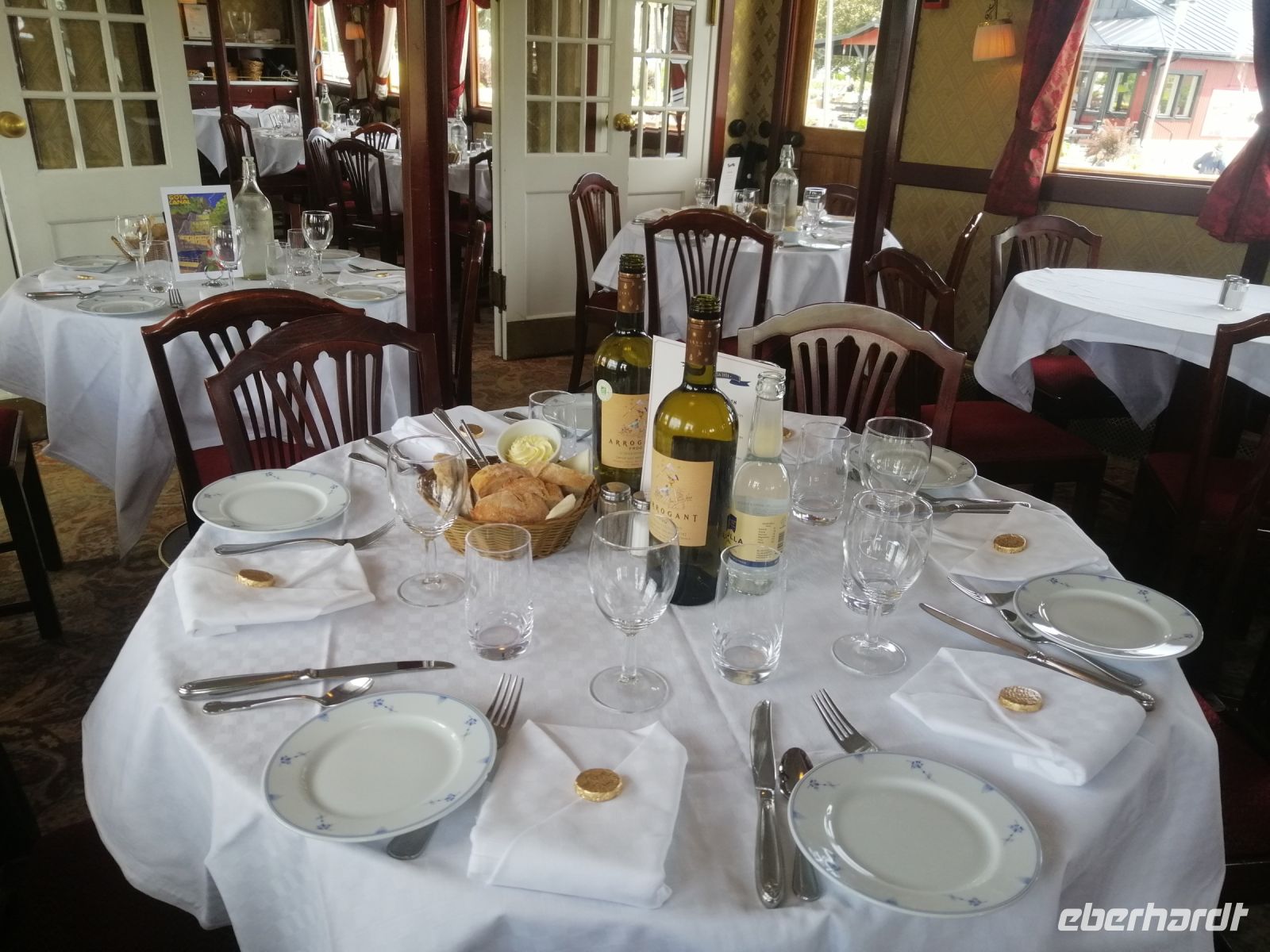 unser Abendessen auf MS Diana