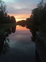 Sonnenuntergan in Hajstorp