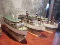 Im Kanalmuseum in Sjötorp: drei Schwesterschiffe