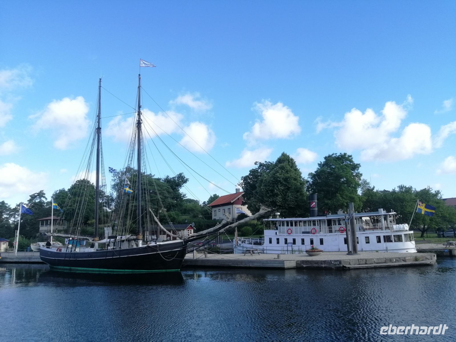 Anlegestelle in Trollhättan Övre