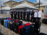 Ankunft in Göteborg: Verabschiedung von der Mannschaft