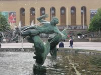 Poseidon Springbrunnen in Göteborg